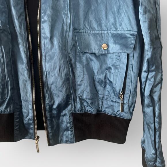 Rock & Republic Blue Bomber Utility Moto Jacket - Picture 3 of 8